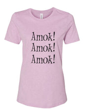 Load image into Gallery viewer, Amok! Amok! Amok! Fitted Women&#39;s T Shirt - Wake Slay Repeat