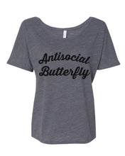 Load image into Gallery viewer, Antisocial Butterfly Slouchy Tee - Wake Slay Repeat