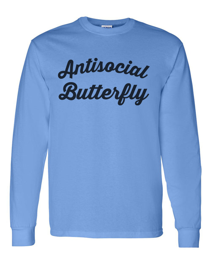 Antisocial Butterfly Unisex Long Sleeve T Shirt - Wake Slay Repeat