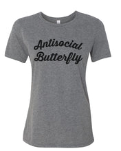 Load image into Gallery viewer, Antisocial Butterfly Relaxed Women&#39;s T Shirt - Wake Slay Repeat