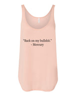 Back On My Bullshit Mercury Retrograde Side Slit Tank Top - Wake Slay Repeat