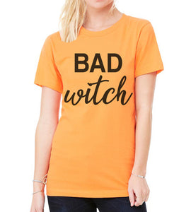 Halloween Shirt Bad Witch Unisex T Shirt - Wake Slay Repeat