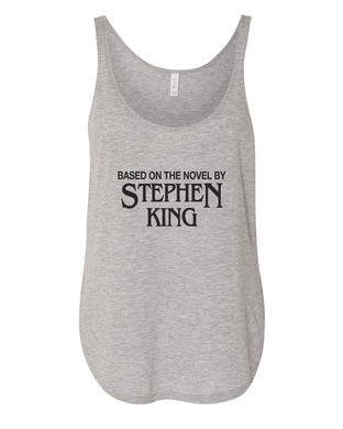 Based On The Novel By Stephen King Flowy Side Slit Tank Top - Wake Slay Repeat