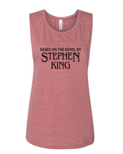 Load image into Gallery viewer, Based On The Novel By Stephen King Fitted Muscle Tank - Wake Slay Repeat