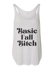 Load image into Gallery viewer, Basic Fall Bitch Flowy Side Slit Tank Top - Wake Slay Repeat