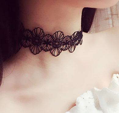 Black Lace Neck Choker - Wake Slay Repeat