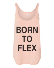 Load image into Gallery viewer, Born To Flex Flowy Side Slit Tank Top - Wake Slay Repeat