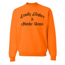 Load image into Gallery viewer, Comfy Clothes &amp; Murder Shows Unisex Sweatshirt - Wake Slay Repeat