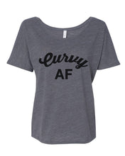 Load image into Gallery viewer, Curvy AF Slouchy Tee - Wake Slay Repeat