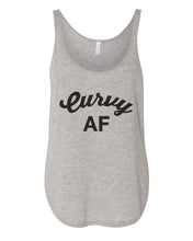 Load image into Gallery viewer, Curvy AF Flowy Side Slit Tank Top - Wake Slay Repeat