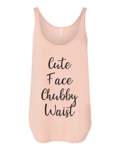 Load image into Gallery viewer, Cute Face Chubby Waist Flowy Side Slit Tank Top - Wake Slay Repeat
