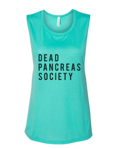 Dead Pancreas Society Fitted Muscle Tank - Wake Slay Repeat