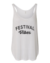 Load image into Gallery viewer, Festival Vibes Flowy Side Slit Tank Top - Wake Slay Repeat