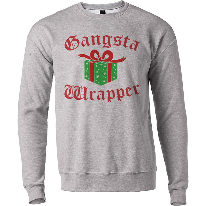 Funny Holidays Gangster Gift Gangsta Wrapper Unisex Sweatshirt - Wake Slay Repeat