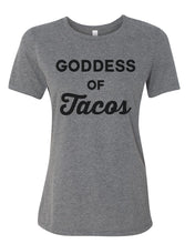 Load image into Gallery viewer, Goddess Of Tacos Relaxed Women&#39;s T Shirt - Wake Slay Repeat