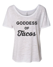 Load image into Gallery viewer, Goddess Of Tacos Slouchy Tee - Wake Slay Repeat