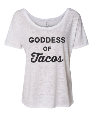Goddess Of Tacos Slouchy Tee - Wake Slay Repeat