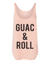 Load image into Gallery viewer, Guac &amp; Roll Flowy Side Slit Tank Top - Wake Slay Repeat