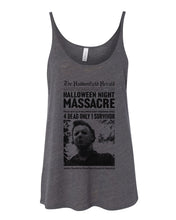 Load image into Gallery viewer, Haddonfield Newspaper Slouchy Tank - Wake Slay Repeat