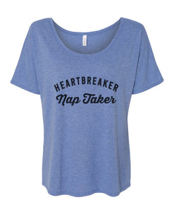 Heartbreaker Nap Taker Slouchy Tee - Wake Slay Repeat