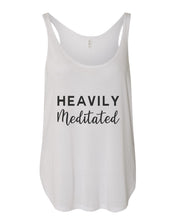 Load image into Gallery viewer, Heavily Meditated Flowy Side Slit Tank Top - Wake Slay Repeat