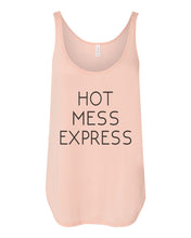 Load image into Gallery viewer, Hot Mess Express Flowy Side Slit Tank Top - Wake Slay Repeat