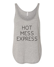 Load image into Gallery viewer, Hot Mess Express Flowy Side Slit Tank Top - Wake Slay Repeat