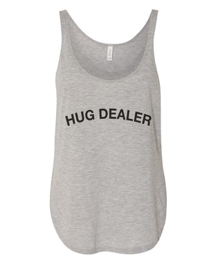 Hug Dealer Flowy Side Slit Tank Top - Wake Slay Repeat