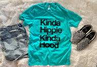 Kinda Hippie Kinda Hood Unisex Short Sleeve T Shirt - Wake Slay Repeat