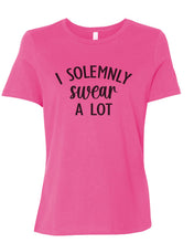 Load image into Gallery viewer, I Solemnly Swear A Lot Women&#39;s T Shirt - Wake Slay Repeat