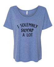 Load image into Gallery viewer, I Solemnly Swear A Lot Oversized Slouchy Tee - Wake Slay Repeat
