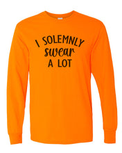 Load image into Gallery viewer, I Solemnly Swear A Lot Unisex Long Sleeve T Shirt - Wake Slay Repeat