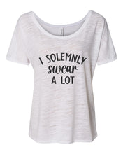 Load image into Gallery viewer, I Solemnly Swear A Lot Oversized Slouchy Tee - Wake Slay Repeat