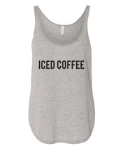 Load image into Gallery viewer, Iced Coffee Flowy Side Slit Tank Top - Wake Slay Repeat
