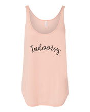 Load image into Gallery viewer, Indoorsy Flowy Side Slit Tank Top - Wake Slay Repeat