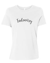 Load image into Gallery viewer, Indoorsy Fitted Women&#39;s T Shirt - Wake Slay Repeat