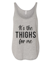 Load image into Gallery viewer, It&#39;s The Thighs For Me Flowy Side Slit Tank Top - Wake Slay Repeat