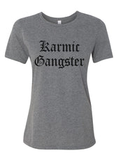 Load image into Gallery viewer, Karmic Gangster Fitted Women&#39;s T Shirt - Wake Slay Repeat