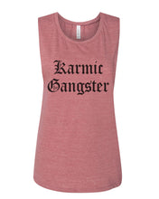 Load image into Gallery viewer, Karmic Gangster Fitted Scoop Muscle Tank - Wake Slay Repeat