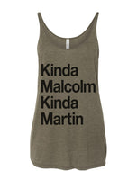 Kinda Malcolm Kinda Martin Slouchy Tank - Wake Slay Repeat