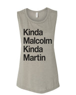 Kinda Malcolm Kinda Martin Fitted Muscle Tank - Wake Slay Repeat
