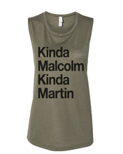 Load image into Gallery viewer, Kinda Malcolm Kinda Martin Fitted Muscle Tank - Wake Slay Repeat