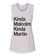 Load image into Gallery viewer, Kinda Malcolm Kinda Martin Fitted Muscle Tank - Wake Slay Repeat