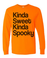 Kinda Sweet Kinda Spooky Unisex Long Sleeve T Shirt - Wake Slay Repeat