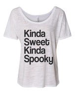Kinda Sweet Kinda Spooky Slouchy Tee - Wake Slay Repeat