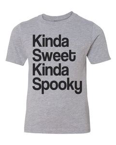 Kinda Sweet Kinda Spooky Youth Short Sleeve T Shirt - Wake Slay Repeat