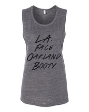Load image into Gallery viewer, LA Face Oakland Booty Fitted Scoop Muscle Tank - Wake Slay Repeat