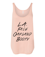Load image into Gallery viewer, LA Face Oakland Booty Flowy Side Slit Tank Top - Wake Slay Repeat