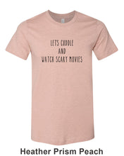 Load image into Gallery viewer, Let&#39;s Cuddle And Watch Scary Movies Unisex Short Sleeve T Shirt - Wake Slay Repeat