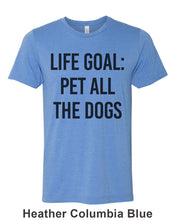 Load image into Gallery viewer, Life Goal Pet All The Dogs Unisex Short Sleeve T Shirt - Wake Slay Repeat